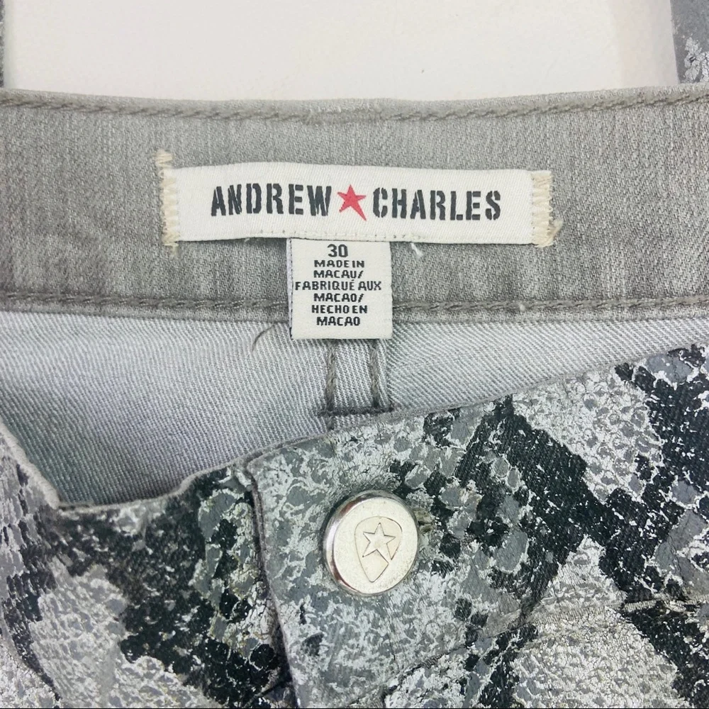 Andrew Charles python snake skin jeans 30 - Picture 7 of 10